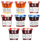 2 Each of Apricot, Raspberry, Grape & Blueberry