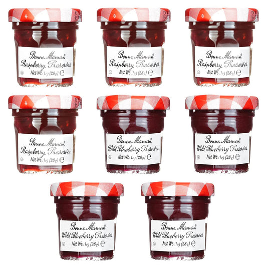 4 Each of Raspberry & Blueberry